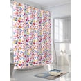thumbnail image 3 of Colorful Polka Dot Extra Long Shower Curtain Set, Waterproof Shower Curtains for Bathroom, Rainbow Watercolor Polka Dots Washable Fabric Cloth Bath Curtain for Bathtub with Hooks 72x96 Inches, 3 of 6