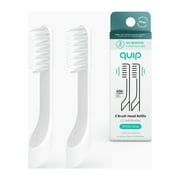 Quip Adult Electric Toothbrush Replacement Brush FullHead, Soft Bristles, Gum Care, 2 Pack