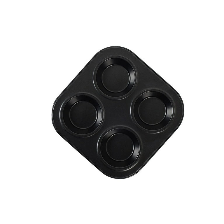 Muffin Pan 4 Cup Standard Size For Air Fryer / Small Oven Cupcake Baking Pan  Non Stick Carbon Stainless Steel 