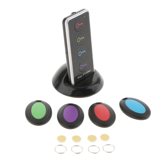 Buscador de llaves inalámbrico Localizador de rastreadores Buscador de llamadas Beeper House Buscador inteligente antipérdida con luz LED, 1 tr Soledad Alarma anti pérdida