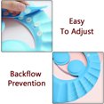 thumbnail image 2 of Casewin 1 Pack Safe Shampoo Shower Bathing Protection Bath Cap Soft Adjustable Visor Hat for Toddler, Baby, Kids, Children (Blue), 2 of 6