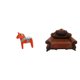 thumbnail image 1 of Figura de escritorio,Artesanía tradicional sueca de estatuas de caballos,Sofá miniatura para muñecas,Muebles para casa de muñecas,sofá europeo,decoración de modelo,Sillón individual, 1 of 8