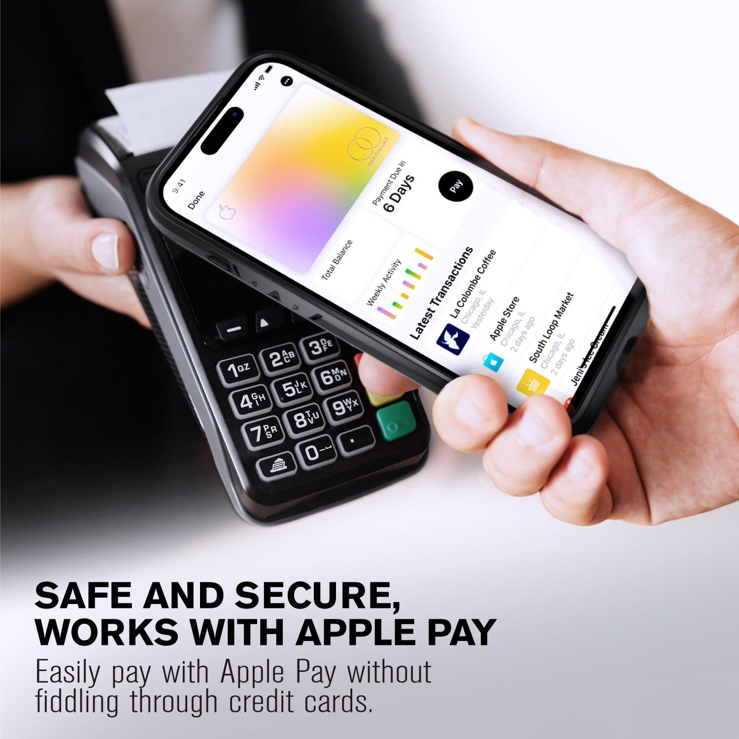 VENA vCommute Wallet Case Compatible with Apple iPhone 15 Pro Max (6.7"), (Military Grade Drop Protection) Flip Leather Cover Card Slot Holder with Kickstand - Deep Purple / Black