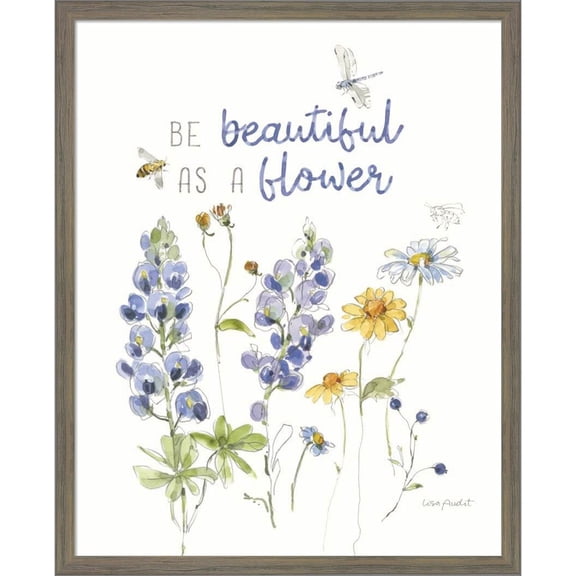 Great Art Now Lovely Blues VI by Lisa Audit, Framed Wall Art, 17W x 21H