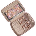 thumbnail image 2 of Bolsa de maquillaje de viaje NISHEL grande de doble capa para mujer, 2 of 7