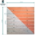 thumbnail image 3 of 4' x 4' Aluminum Decking Panel (Brown Wood Grain) (10977), 3 of 6