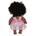 thumbnail image 4 of 8 Inch Realistic Black Baby Doll, Curly Hair Vinyl Doll with Flexible Joints, Changeable Outfits Role Play Toy, Educational Empathy Gift for Girls 3-6 Years, 4 of 9