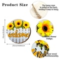 thumbnail image 3 of Wooden Sign Decorative Wall Art Flower Shape Durable Wood Easy Installation Versatile Gift Idea for Home Decor, 3 of 8