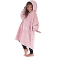 thumbnail image 5 of The Comfy Dream Lite-614 Lite Quarter-Zip Wearable Juniors Blanket Blush H230584031000 (2-Pack), 5 of 6