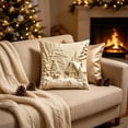thumbnail image 4 of Christmas-Printed Cushion Covers, Winter Village Snow House Design Sofa Pillows, Soft Decorative Throw Pillow Cases for Living Room Bedroom Couch, Holiday Home Decor Gift Supply, 4 of 6