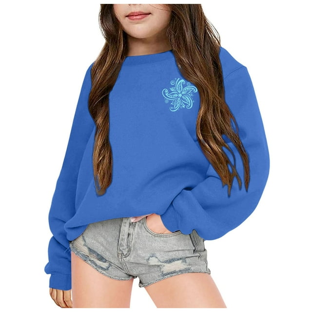 MIASHUI Sweat à Capuche Tendance pour Filles Imprimé Manches Longues Confortable et Élégant pour Usage Quotidien