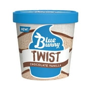 Blue Bunny Twist Chocolate Vanilla Frozen Dessert Pint, 16 fl oz