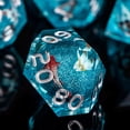 thumbnail image 3 of D & D-dados de núcleo de flujo líquido, actividad líquida, ojo y anillo, borde afilado, mazmorra D y D, dragón, Pathfinder, juegos de rol, dados, 3 of 4
