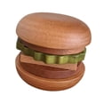 thumbnail image 2 of Juego de posavasos de hamburguesa,Juego de posavasos de hamburguesa con imán en forma de hamburguesa,Posavasos de madera sintética con aislamiento térmico,Protección de mesa para, 2 of 8