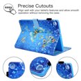 thumbnail image 4 of Allytech Folio Case for Samsung Galaxy Tab S5e 10.5" 2019 Released T720 T725, Slim Corner Protection Folio Flip Shockproof Pencil Holder Cover with Multi Angle Viewing Stand, Blue Butterfly, 4 of 7