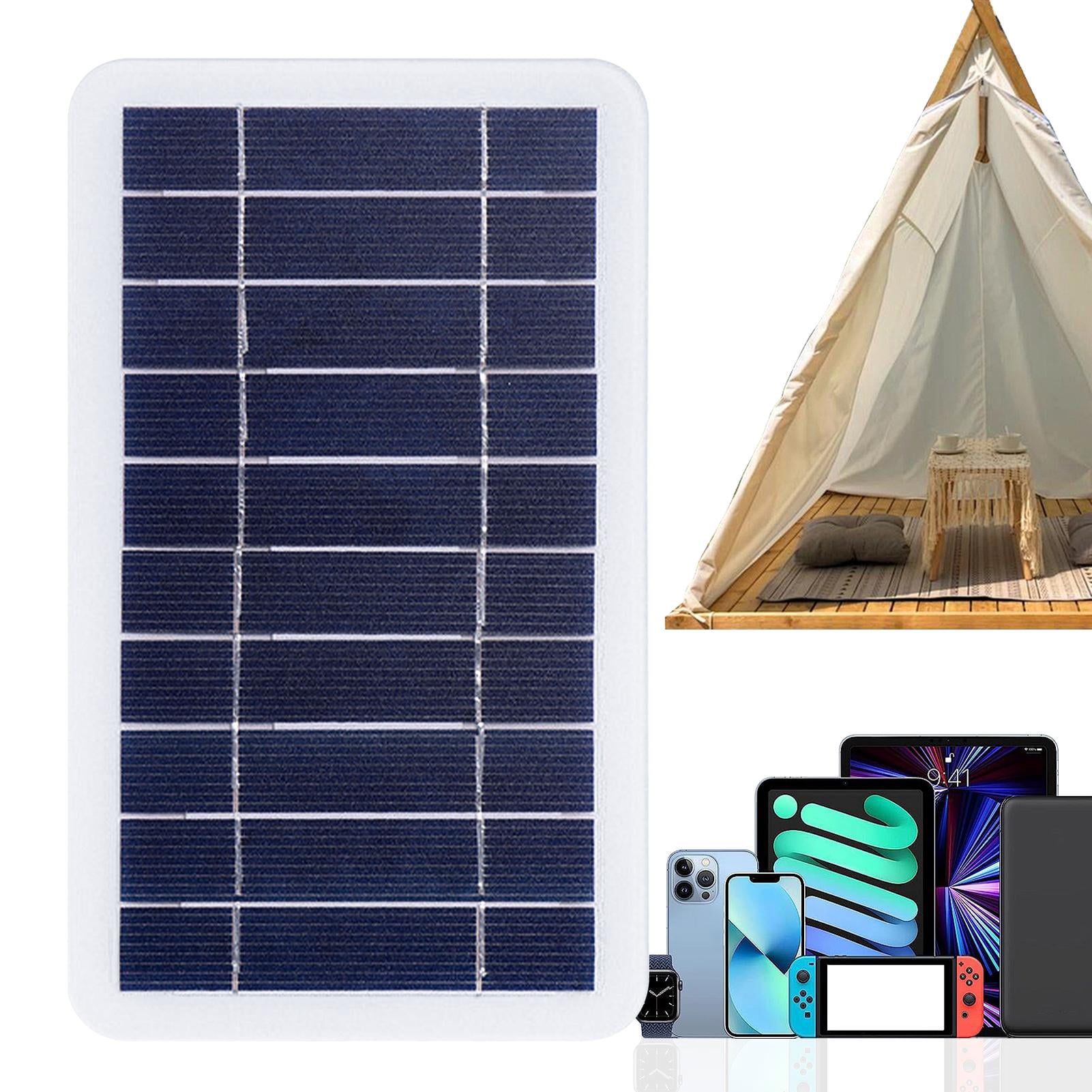 Solar Panel USB Output, Solar Station Panel, Portable Solar Panel Generator, Backpack Solar Charger 5V 2W With High Conversion For Security Camera, Cellphone, Power Banks