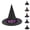 Purple, variant on Kids Halloween Black Oxford Cloth Witch Hat - Pointed Wizard Caps For Party & Carnival, Festival Role Play Style For Dressing Up Activity Performance Outfits & Holiday Gifts
