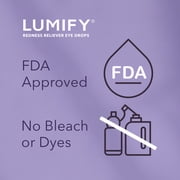 (2 pack) LUMIFY Eye Drops for Redness Relief and Whiter and Brighter Looking Eyes, .08 fl oz (2.5 ml)