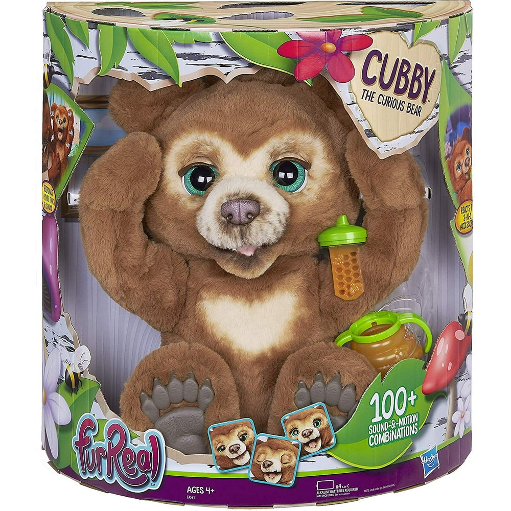 FurReal Cubby, The Curious Bear Interactive Plush Toy, Ages 4 & Up