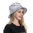 thumbnail image 6 of Bingfone Lavender Flowers Bucket Hat for Men Women,Packable Reversible Printed Sun Hats,Fisherman Outdoor Travel Hiking Beach Caps, 6 of 7