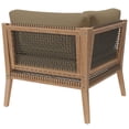 thumbnail image 4 of Modway Clearwater Outdoor Patio Teak Wood Corner Chair in Gray Light Brown, 4 of 8