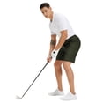 thumbnail image 7 of NEIKU Men's Casual Shorts 9" Lightweight Golf Shorts for Men Stretch with 3 Pockets Quick Dry Breathable Work Shorts Green 4XL, 7 of 7