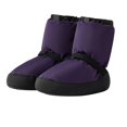 thumbnail image 2 of Womens Purple Puffy Boots - Adjustable Strap, Warm Nylon Spandex & Elastic Cuff, Non-Slip Reinforced Sole for Indoor Outdoor, Size XXS-XL,Size L, 2 of 7
