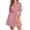 *Wine, variant on VBVC Women's Striped Button Down Shirt Dress , Ladies' Collared Drawstring Waist Short Sleeve Dress , Summer Casual Ruffle Hem Mini Dress For Women,Black,S-2XL