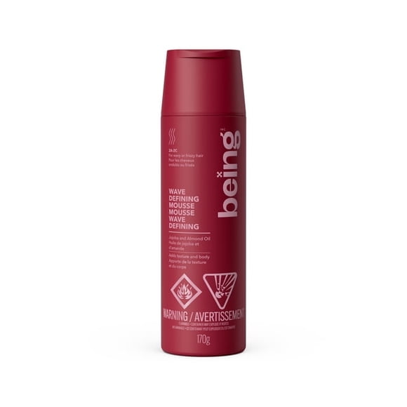 being GOODBYE FRIZZ MOUSSE Wave Defining Foam with Jojoba and Almond Oil 170 g