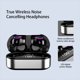 thumbnail image 2 of Moyic Llamada manos libres Auricular impermeable compatible con Bluetooth 5.2 Auricular inalámbrico Auricular recargable Auricular de baja latencia Cables de audio/vídeo Negro plata, 2 of 6