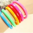 thumbnail image 3 of 48pcs Fashion Plastic Bangle Bracelets Candy Color Bracelet Party Favors (Random Color), 3 of 7