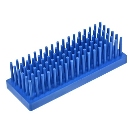 Uxcell 102 Wells Polypropylene Test Tube Stand Holder Rack Blue for 10mm-13mm Tubes