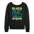 thumbnail image 2 of Marvel The Avengers - Black Widow Comic - Women's French Terry Pullover Long Sleeve Shirt, 2 of 5