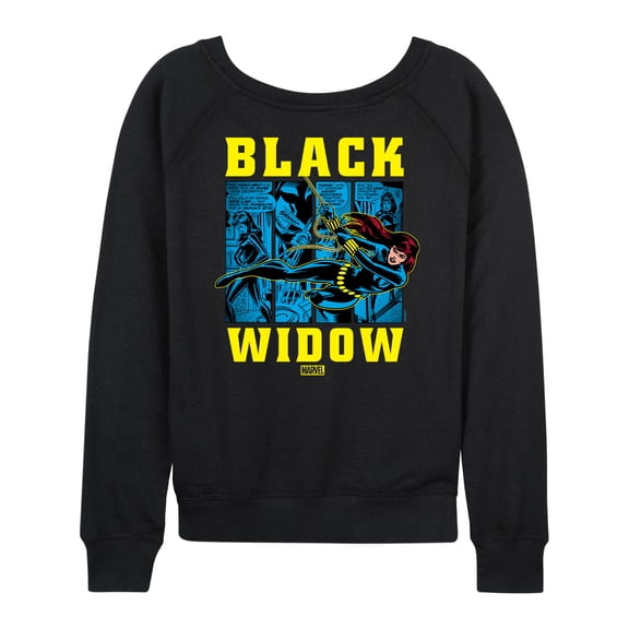 Marvel The Avengers - Black Widow Comic - Women's French Terry Pullover Sweatshirt
