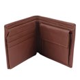thumbnail image 1 of Bifold Wallet Pocket Wallet Light Brown Leather Multiple Slots Card Wallet for Men Adults Travel Daily, 1 of 10