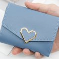 thumbnail image 3 of Short Wallet Hold The Card Fine Stitching Convenient Slim Simple Female Purse, 3 of 5