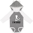 thumbnail image 3 of Inktastic First Birthday Soccer 1 Year Old Boys or Girls Long Sleeve Baby Bodysuit, 3 of 5