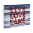 thumbnail image 4 of Stupell Industries Live Love Lake Striped Nautical & Beach Painting Unframed Art Print Wall Art, 15 x 10, 4 of 8