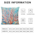 thumbnail image 5 of Creowell  Coastal Coral Throw Pillow Covers, Beach Ocean Seashell Themed Pillow Cushion Cases, Farmhouse Decoration Square Pillowcases for Sofa Couch Bedroom Living Room Car White, 5 of 5