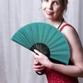 thumbnail image 5 of BiFandian Large Folding Hand Rave Fan for Women/Men, Chinese Japanese Handheld Fans, Perfect for Cooling, Dance, Gift, Drag Queen, Decoration & Wedding, 5 of 5