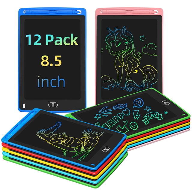 Tableta de escritura LCD TQU de 8.5 pulgadas para niños con bloc de notas borrable