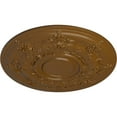 thumbnail image 3 of 29 1/4"OD x 2"P Darnay Ceiling Medallion (Fits Canopies up to 7 1/4"), Hand-Painted Smokey Topaz, 3 of 6