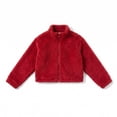 thumbnail image 6 of Horkkom Girls Fleece Jacket Teen Solid Color Cropped Zip Up Collared Sweatshirts Kids Casual Trendy Jackets 5-6 Years, 6 of 6