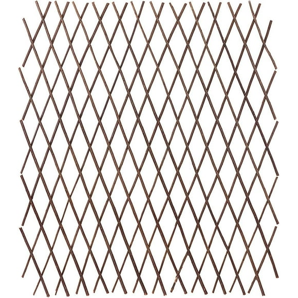 Garden Trellis Expanding Trellis Willow Trellis Expanding, Wooden Fence Durable Retractable Plant Climbing Frame Trellis Flower Decoration Stand