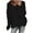 Black, variant on LYXSSBYX Womens Sweaters Clearance Womens Fashion Solid Long Sleeve Sweater Loose V-Neck knitting Sweater