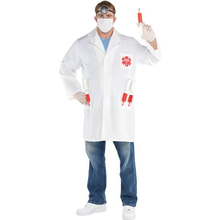 amscan Adult Hot Shot Doctor Costume Plus Size, Multicolor