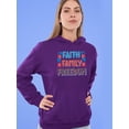 thumbnail image 2 of Faith Family Freedom Neons Hoodie Women -Image by Shutterstock, Female Large, 2 of 4