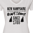 thumbnail image 4 of Inktastic New Hampshire Awesome Since 1788 Women's V-Neck T-Shirt, 4 of 5