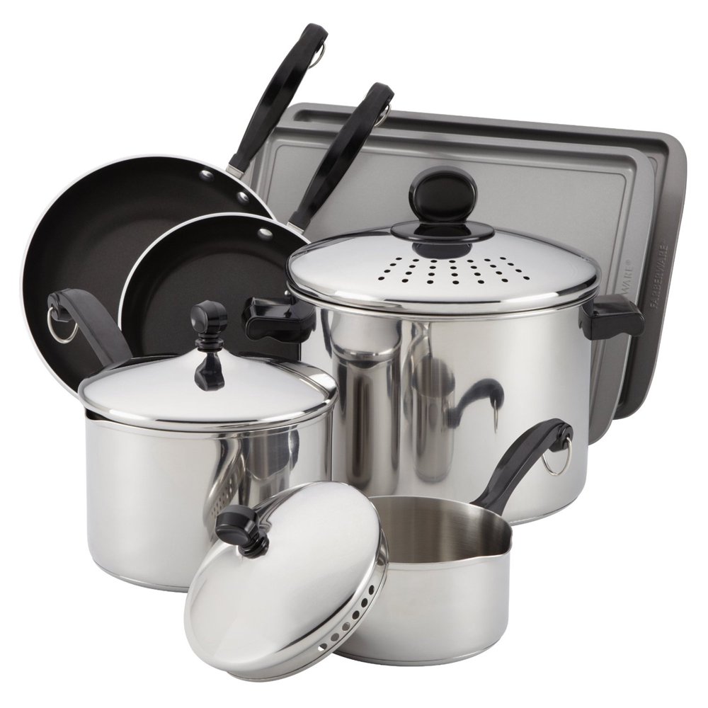 Farberware Classic 10Piece Cook And Strain Cookware Set