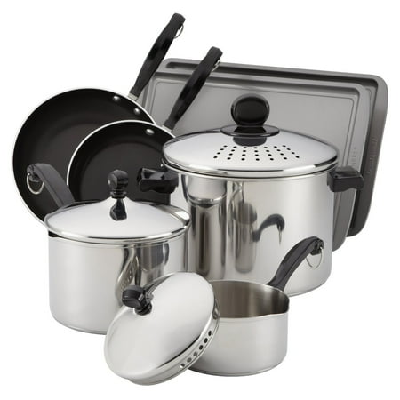 Farberware Classic 10-Piece Cook and Strain Cookware Set